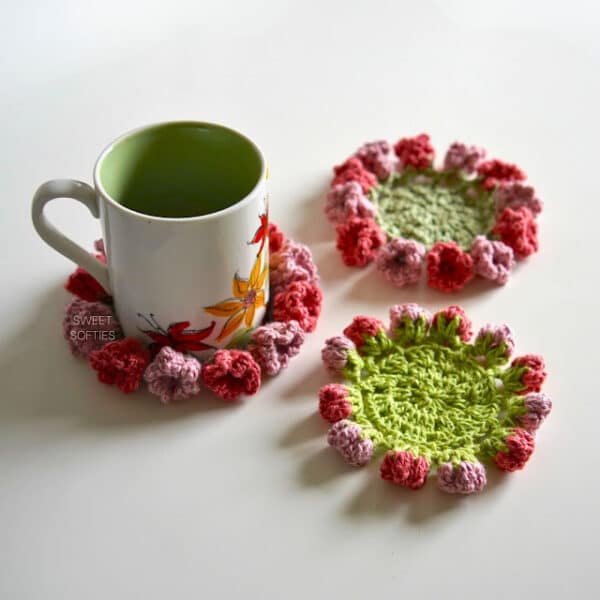 flouer bouquet coasters