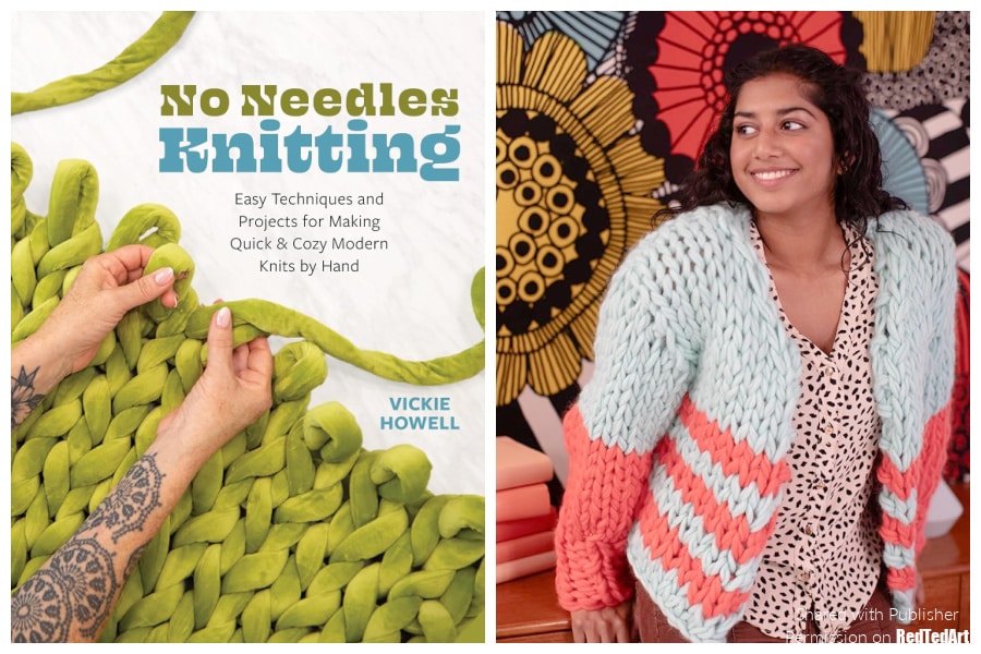 no needles knitting