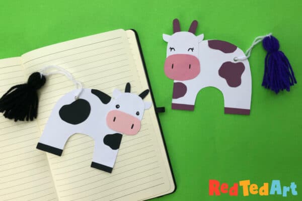 cute cow bookmark craft ideas