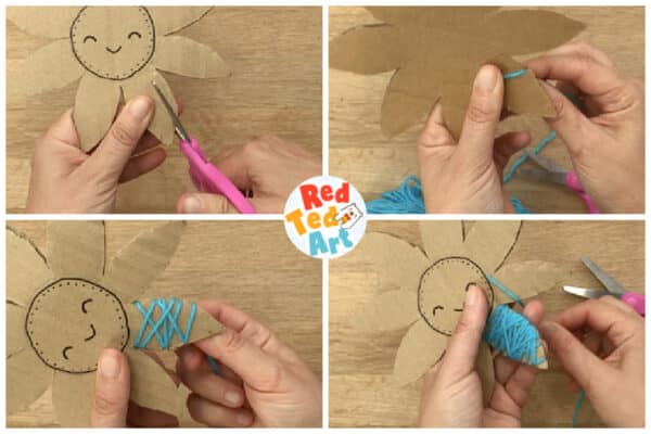 wrap the yarn