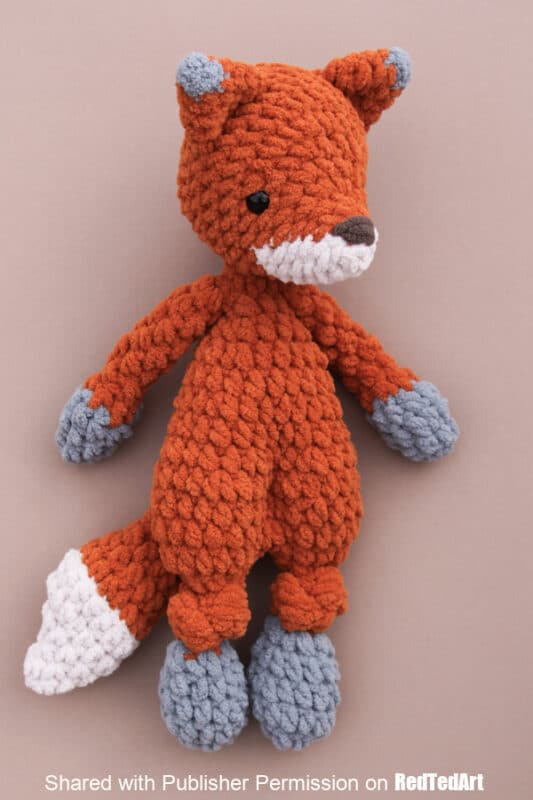 fox snuggler crochet pattern for free