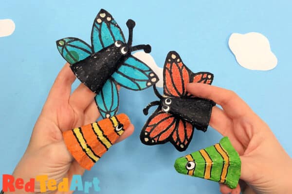 butterfly egg carton craft