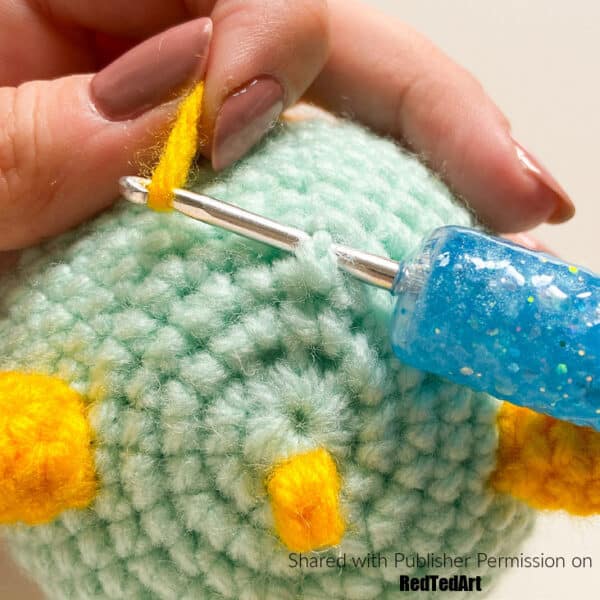 crochet dragon head