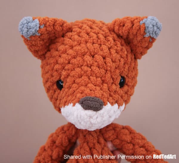 fox crochet pattern head