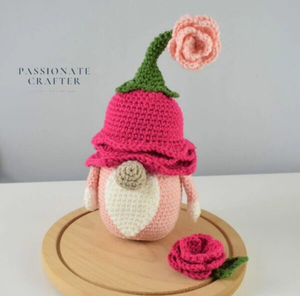 how to make a rose hat gnome for valentines day