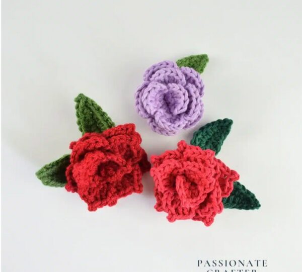 free crochet rose patterns