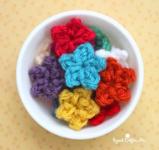 tiny crochet stars