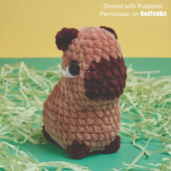 crochet capybara project - free beginner pattern