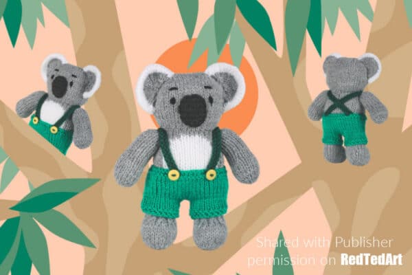 cute knitted animal friends