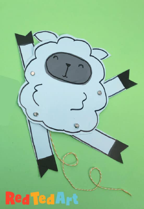 fun with cardboard for spring lamb and sheep