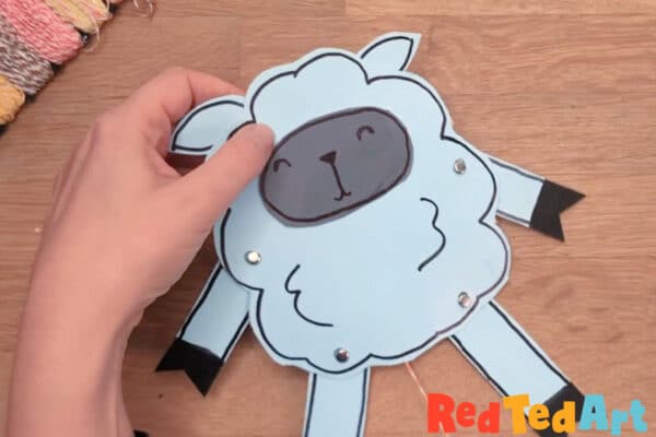 finished lamb puppet
