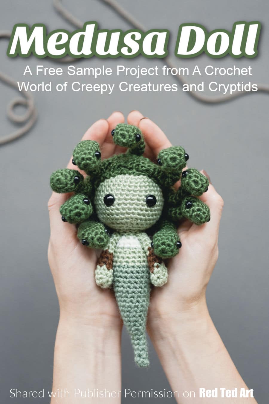 How to crochet a medusa doll -free pattern
