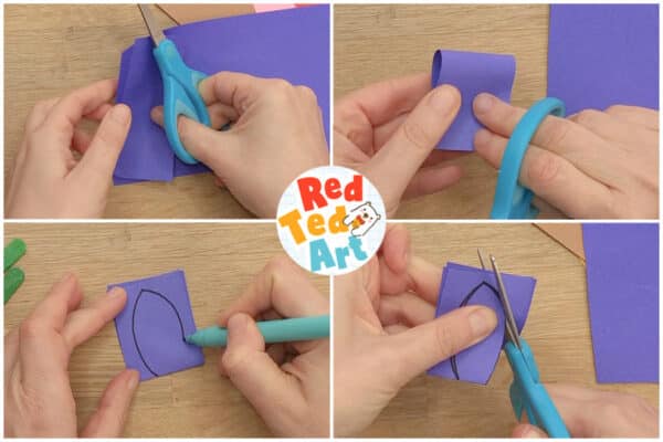 layer your paper for petals