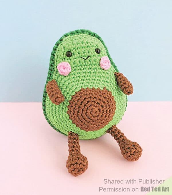 cute avocado crochet pattern