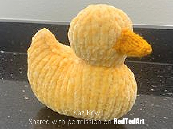 how to knit a rubber duck free pattern