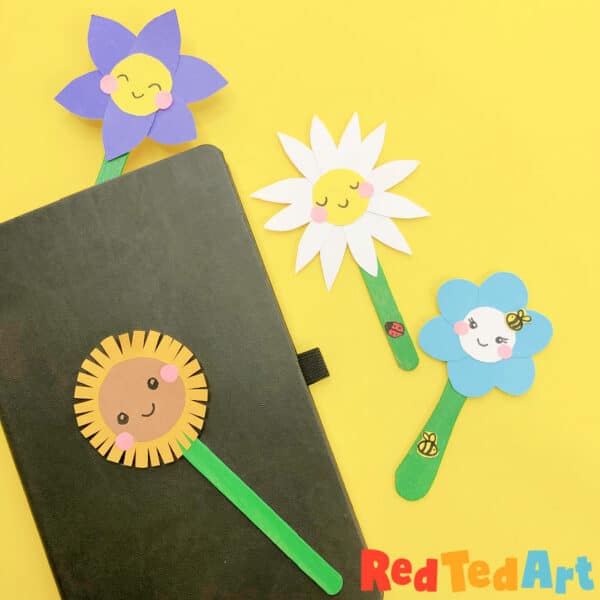 cute flower bookmarks