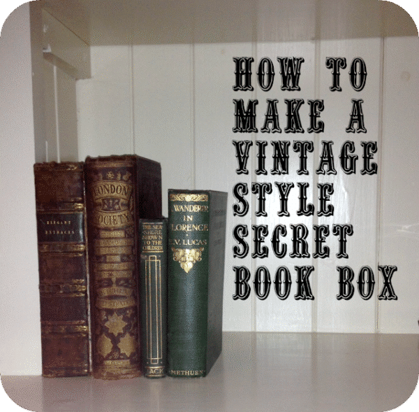how to make a secret book box