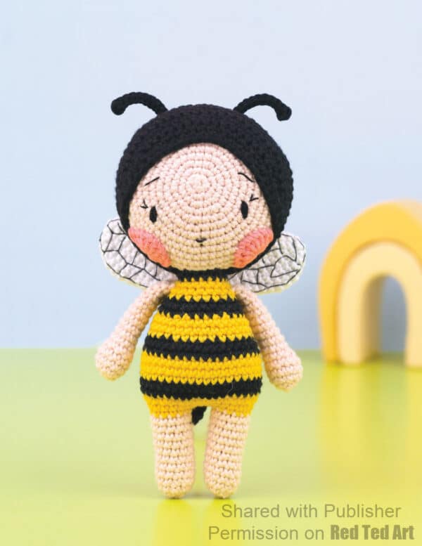 come and make this amigurumi bee doll crochet pattern