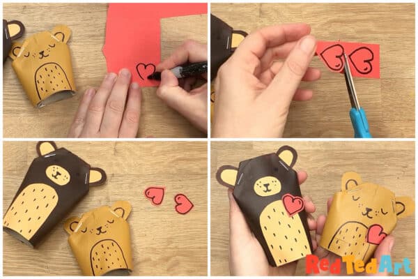 add any embellishments like hearts or flowers or a bow tie