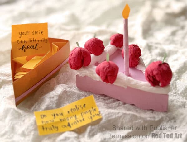 DIY Birthday Cake Box from paper or light card