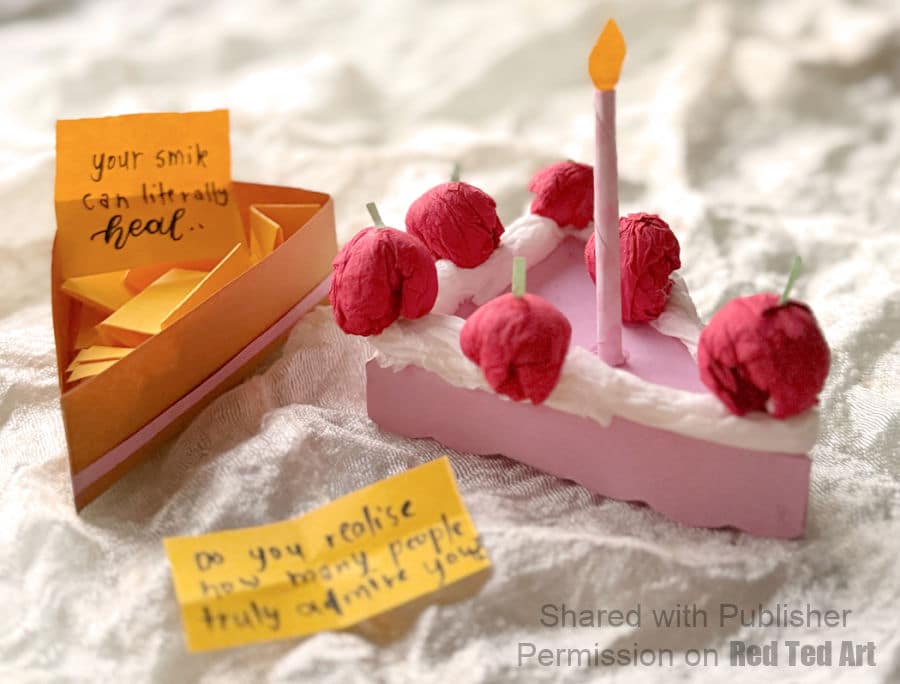 DIY Birthday Cake Box from paper or light card