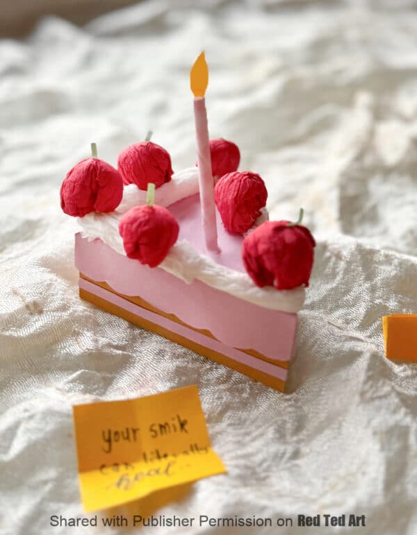 how to make a Birthday Cake Box with template