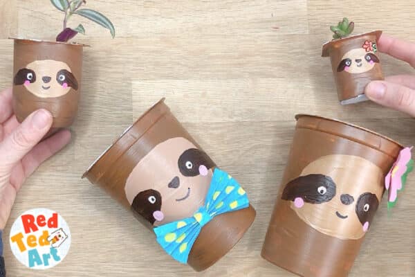 cute sloth family craft