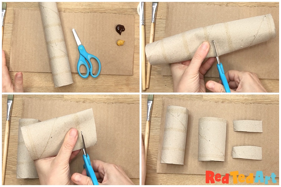 cut the toilet paper roll to size