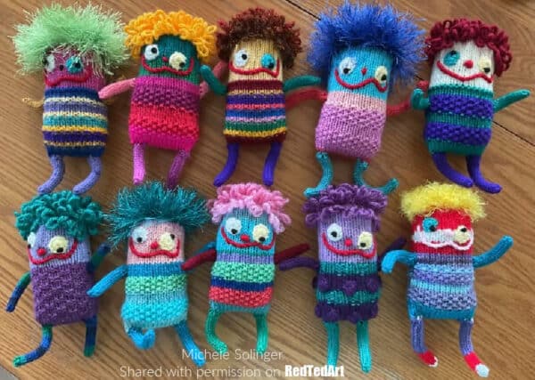 all the knitted monsters in one place