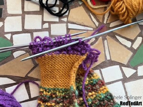 cast off with third needle