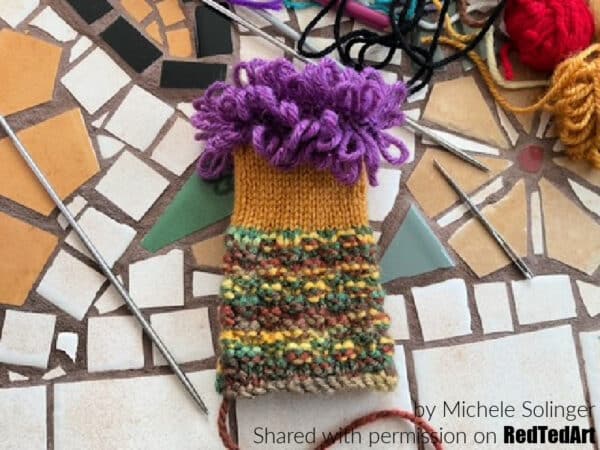 your flat knitted monster