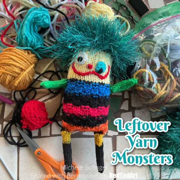 left over yarn monsters
