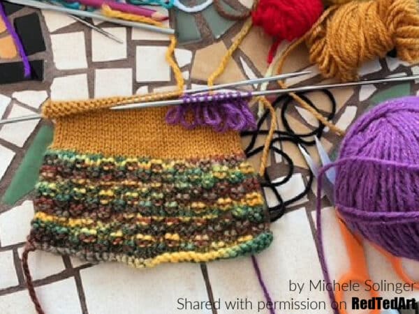 How to knit a monster with yarn ends