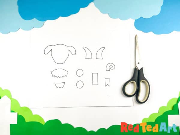 goat shapes and template