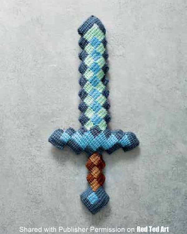 how to crochet a minecraft sword