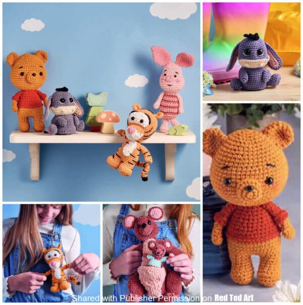 Winnie the pooh amigurumi friends
