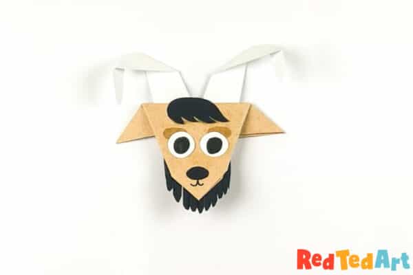 glue beard and horns in place