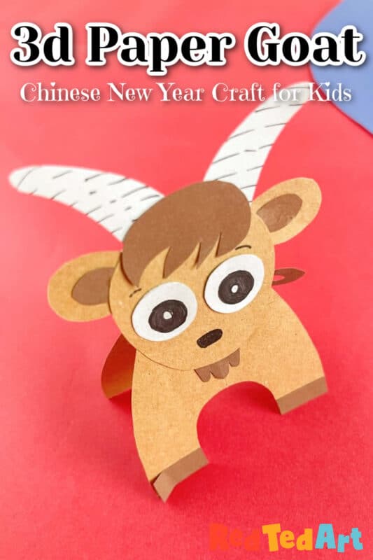 chinese new year paper goat craft