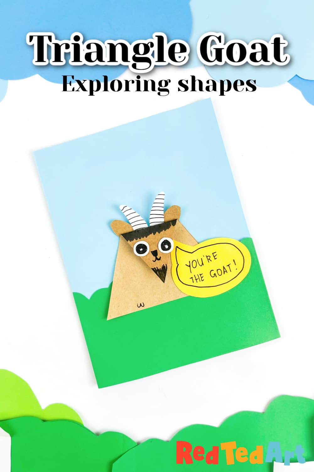how to make a simple goat father's day card