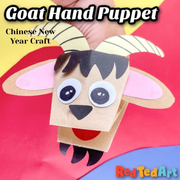 year of the goat paper craft for kids