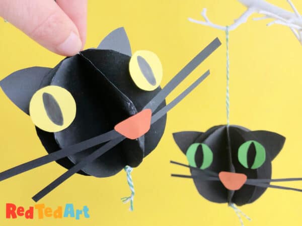 3d paper cat craft