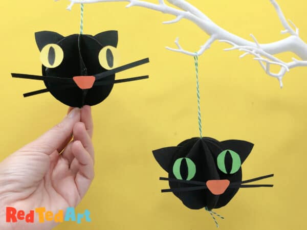 3d paper cat craft