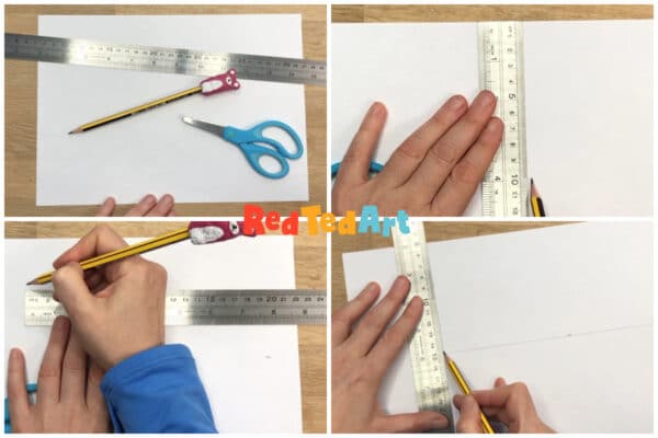 cut a rectangle paper template