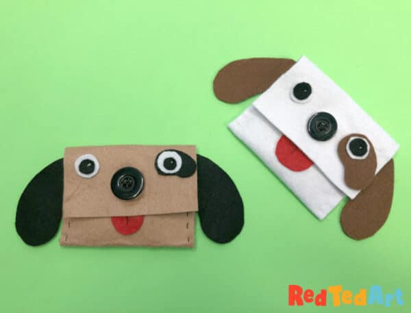 felt purse dog design