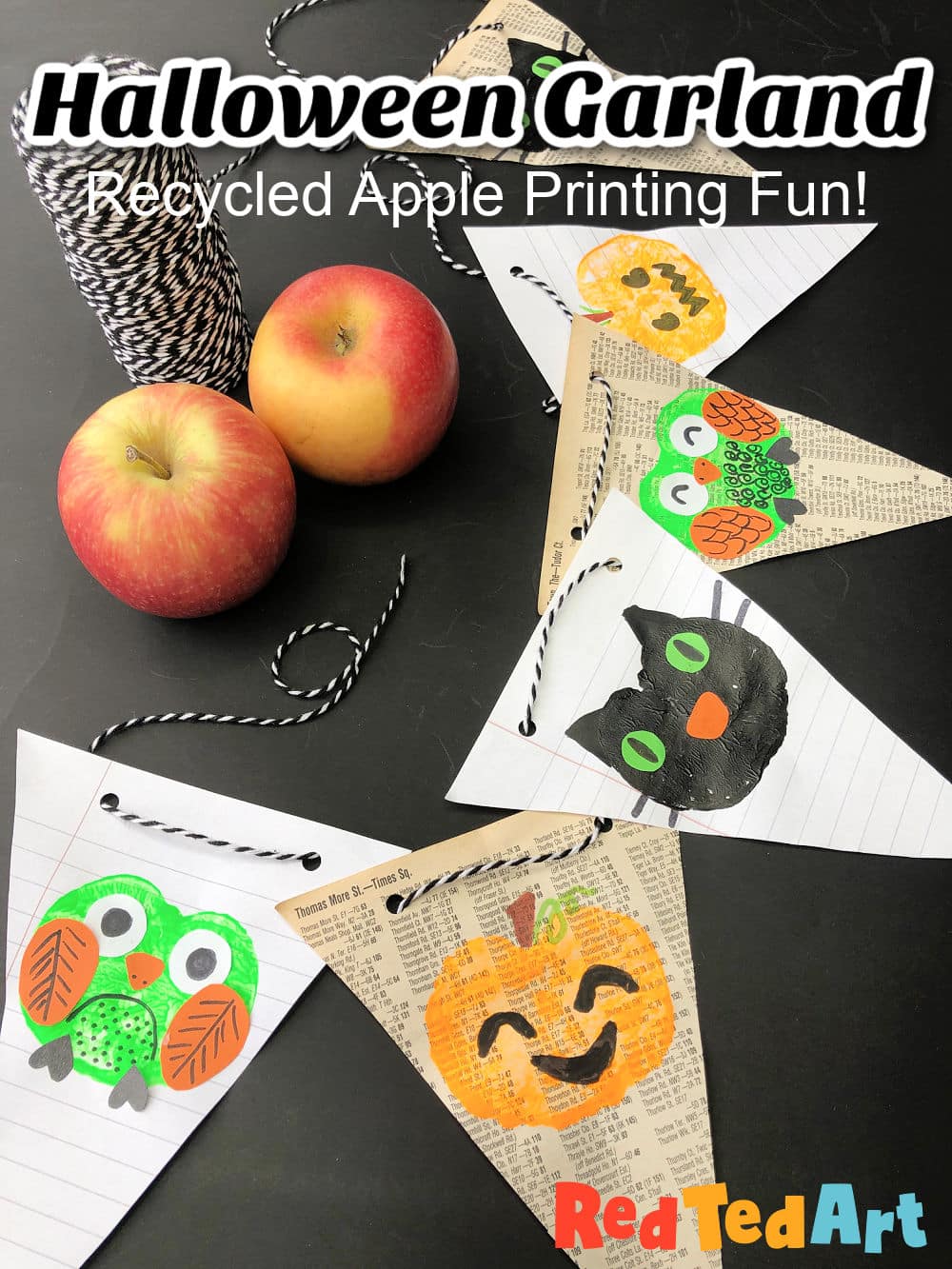 Recycled Halloween Garland