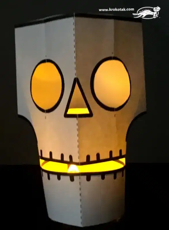 paper skeleton craft for kids