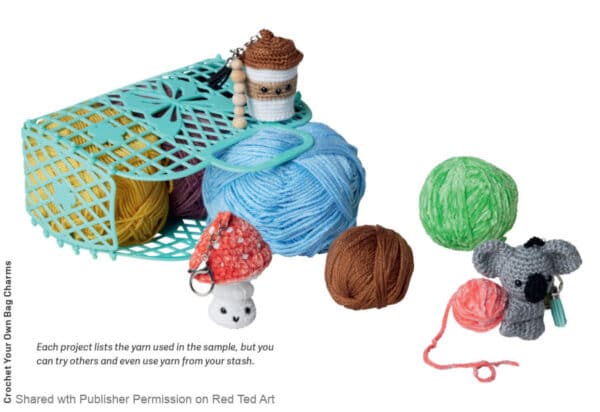 crochet bag charms books