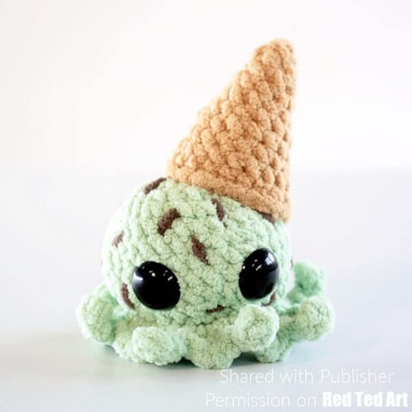 how to crochet an ice cream octopus