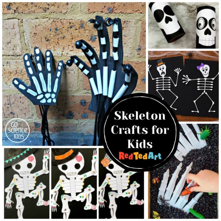 easy skeleton crafts for kids