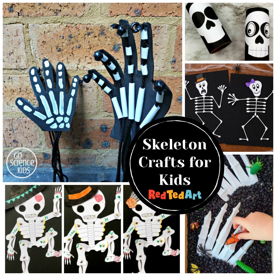 easy skeleton crafts for kids